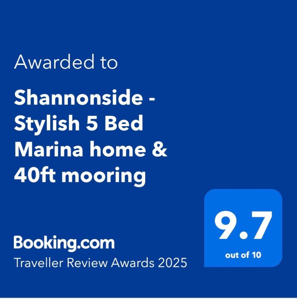 Shannonside - Stylish 5 Bed Marina Home & 40Ft Mooring Termonbarry Exterior foto